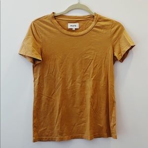 MATE the label mustard yellow tee, brand new